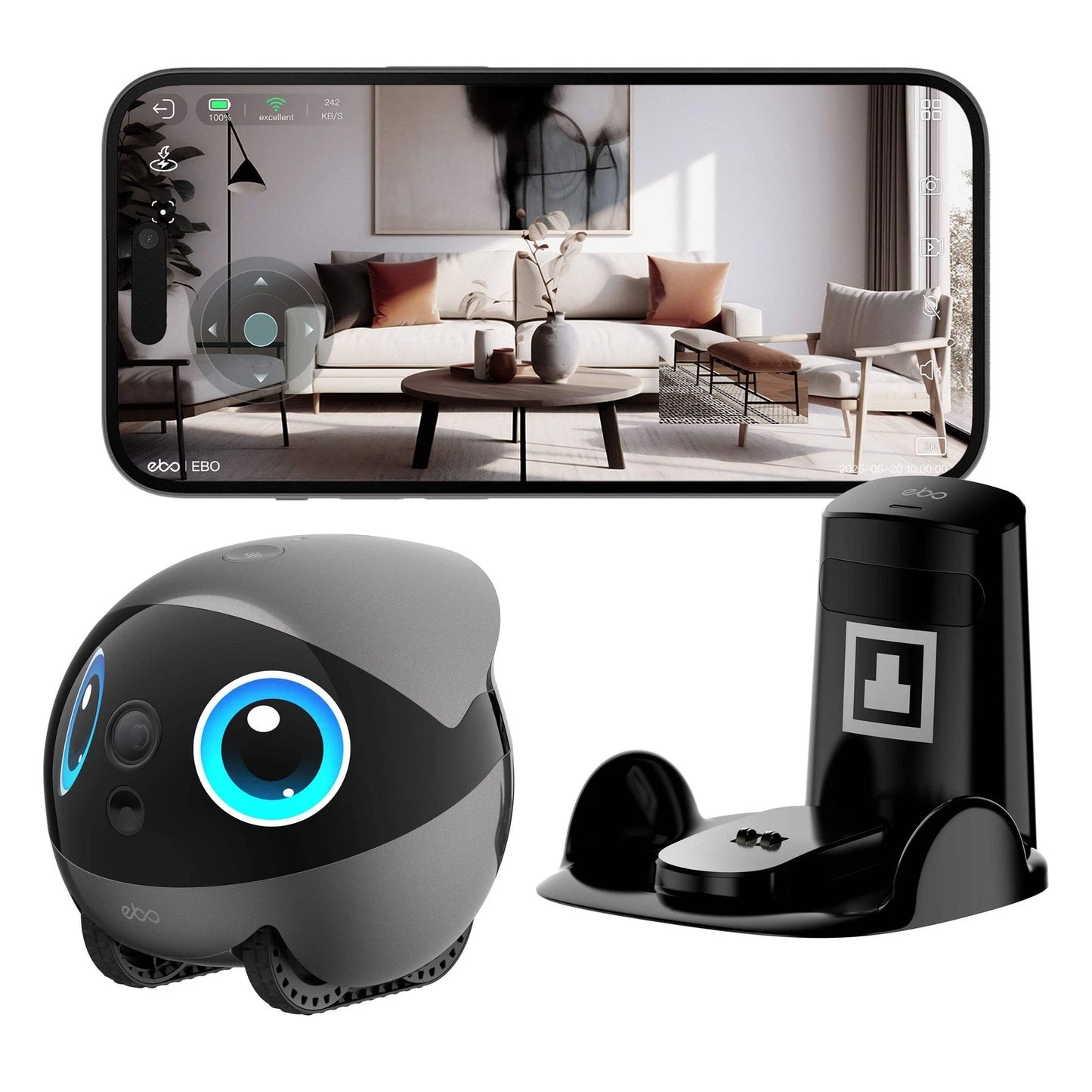 EBO Air 2 Plus – Smart AI Companion Robot with HD Camera