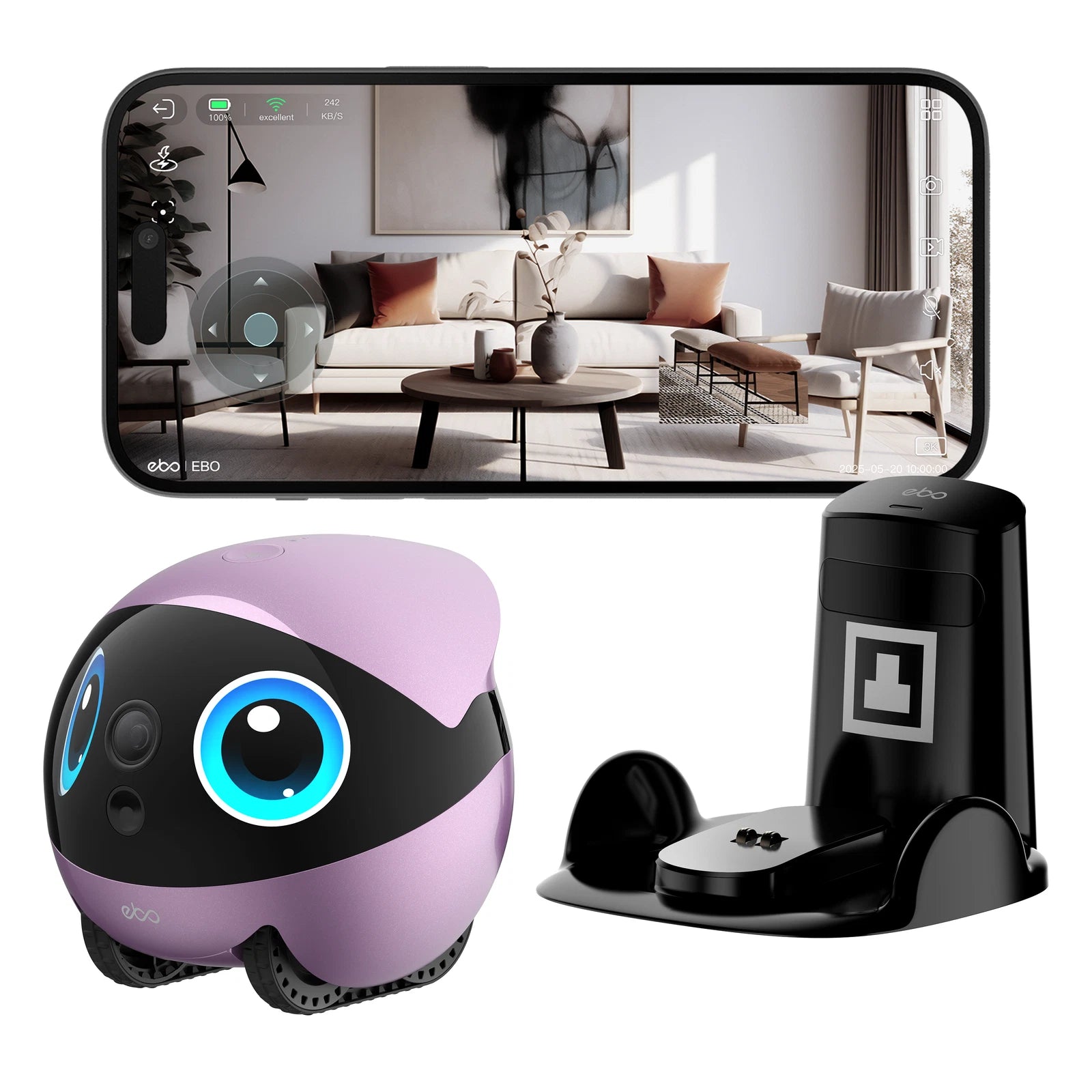EBO Air 2 Plus – Smart AI Companion Robot with HD Camera